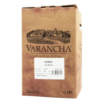Wine Winery Girboiu bag in box sarba wine white dry Cotesti